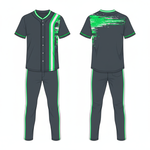 Uniforme de baseball en maille personnalisé 2026, unisexe, coupe active, sublimation, vêtements d'équipe, vente en gros - Product Image 3