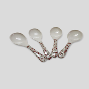 Vajilla de melamina sostenible al por mayor, cuchara reutilizable con logotipo personalizado, melamina multicolor y diseños múltiples - Product Image 1