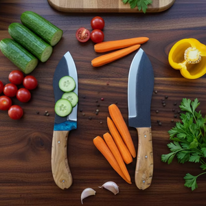 Cuchillo de Caza Hecho a Mano de Acero con Alto Contenido de Carbono, Funda de Cuero, Mango de Madera, Artesanía Personalizada, Cuchillo para Exteriores, Mejores Juegos de Cuchillos al por Mayor - Product Image 4