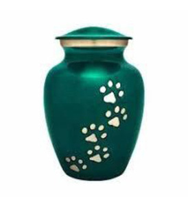 Urnes funéraires en laiton pour animaux de compagnie de vente chaude urnes funéraires pour cendres de chat et de chien urnes funéraires faites à la main - Product Image 1