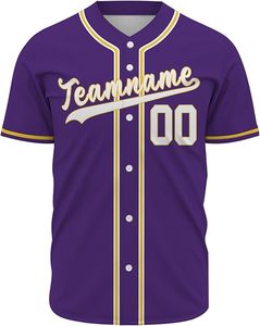 100% poliéster de alta calidad personalizar camiseta de béisbol de moda botón completo transpirable camiseta de béisbol - Product Image 2