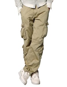 Men's Lightweight High Cotton Canvas Ripstop <b>Cargo</b> <b>Work</b> <b>Pants</b>-Big Tall Construction Utility Safety Embroidered High Drawstring - Product Image 4