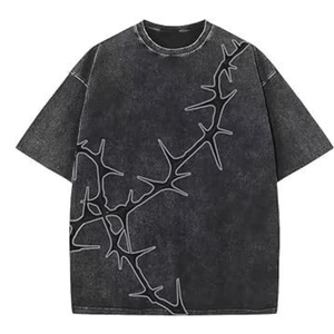 OEM personalizado barato lavado ácido camiseta para hombres camisetas al por mayor precio barato hombres camisetas con logotipo de la empresa - Product Image 3