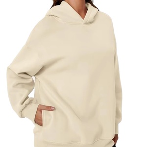 Sudadera con capucha de gran tamaño para mujer personalizada más vendida, ropa informal, el mejor Material usado, sudaderas con capucha de gran tamaño transpirables para mujer - Product Image 1