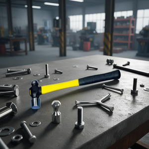 <span class=keywords><strong>Marteau</strong></span> à tête ronde britannique semi-fermé avec manche en plastique de haute qualité de l'usine Jinfu - Product Image 1