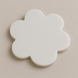 Abstract Leaf Curve Marble Coaster White Natural Stone Drink <b>Pad</b> Modern <b>Organic</b> Shaped Tabletop Decor Home Kitchen Bar Stylish - Product Image 4