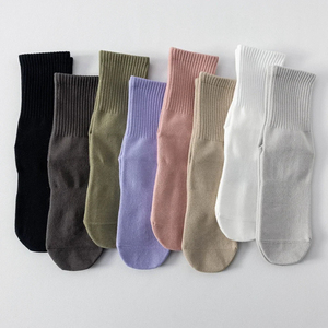 Calcetines de agarre antideslizantes finos transpirables para mujer para Yoga Pilates Fitness baile deportes atléticos tubo medio - Product Image 6