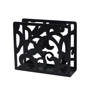 Classic Black Color Metal <b>Napkin</b> Holder Stylish Durable and Perfect for Home or Office Decor Keeps <b>Napkins</b> Neat and Organized - Product Image 1