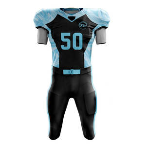 Vêtements de sport de football américain unisexe de haute qualité, respirants, grande taille, manches courtes, vente chaude - Product Image 1