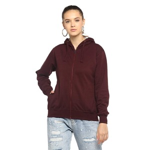เสื้อฮู้ดแบบสวมศีรษะของผู้หญิงเสื้อฮู้ดแบบมีซิปออกแบบได้ตามต้องการ - Product Image 1