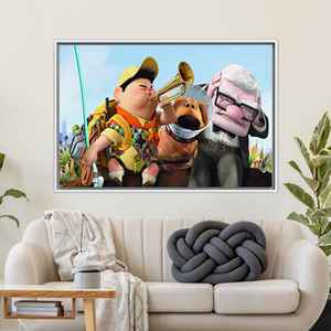 Cadeau moderne en toile : Affiche de Carl et Russell imprimée sur toile, 1P : encadrée en blanc - Product Image 1