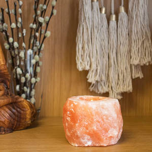 Bougeoir au sel de l'Himalaya de qualité supérieure emballage personnalisé à bas prix fabriqué par des grossistes en artisanat naturel - Product Image 2