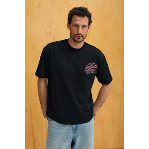 GRIMELANGE CAPISO T-shirt à col rond pour homme, 100 % coton biologique, coupe classique, avec détails imprimés - Product Image 5