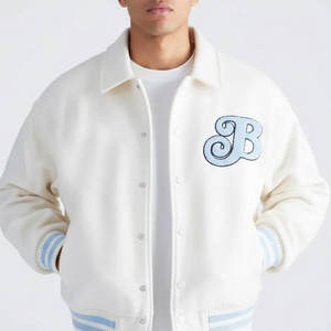 Chaquetas Letterman de Lona con Diseño Personalizado, Ropa Casual de Alta Calidad, Tallas Grandes, Logotipo Frontal para Venta en Línea - Product Image 1