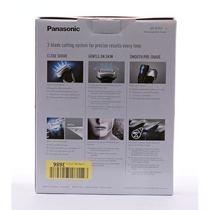 Afeitadora Eléctrica Negra para Uso en Seco/Húmedo con Cuchilla Doble, Recortadora Rotativa para Cabello Largo, Resistente al Agua IPX7, Lavable, con Indicador de Batería - Product Image 5