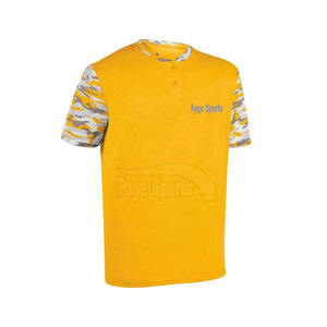 Uniformes de Béisbol Transpirables de Secado Rápido Más Vendidos - Colores y Logotipo Personalizados, Ropa Deportiva 100% Poliéster con Cuello en V para Equipos - Product Image 2