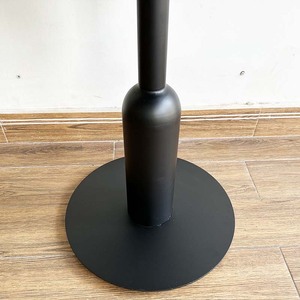 Minimally Designed <b>Outdoor</b> Cafe <b>Table</b> Durable Square Wood Top with Iron Legs CFD68144 for Courtyard Use - Product Image 6