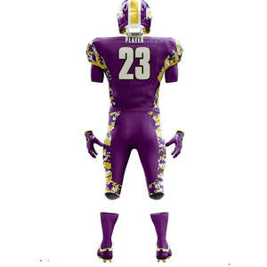 Customized American <b>Football</b> Uniforms High Quality Quick Dry Breathable Set Sublimated Designs Plus Size Options - Product Image 5