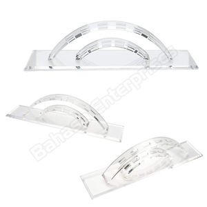 Support de rangement transparent en acrylique à 6 trous pour pinces à cils, présentoir pour pinces à cils de greffe, outils de maquillage et de beauté - Product Image 4