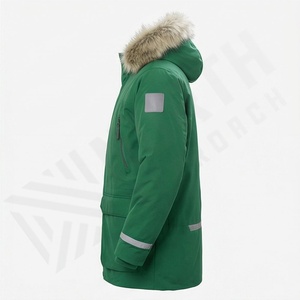 Chaqueta de Felpa de Color Sólido Personalizada para Hombre, Chaqueta de Primavera y Otoño, Elegante, Cómoda, Informal, Parka Térmica Aislada, Cortavientos, para Nieve - Product Image 3