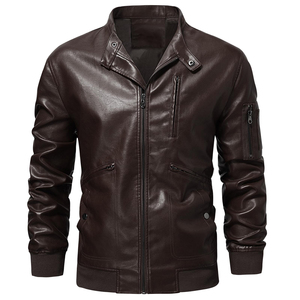 New 2025 <b>Leather</b> Men's <b>Jackets</b> High Quality <b>Leather</b> <b>Jacket</b> For Men Distressed Men Fashionable Custom <b>Leather</b> <b>Jacket</b> - Product Image 1