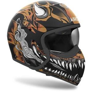Airoh J110 Oni <b>Retro</b> Open Face Urban-Touring <b>Helmet</b> XL Mirrored Visor ABS Shell Black Matt <b>Motorcycles</b> Bicycles New Condition - Product Image 1