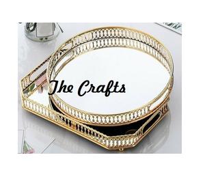 Fantastic Design Perfumes Jewelry Makeup Tray <b>With</b> Round Shape <b>Dressing</b> <b>Table</b> Top Vanity Tray At Wholesale Prices - Product Image 5