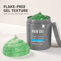 Gel Coiffant Sans Résidus Texture Gelée Verte Non Collante Fixation Forte Parfum Propre Marque Privée