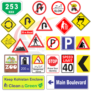 Bán buôn cung cấp số lượng lớn dấu hiệu giao thông không có bãi đậu xe & u-turn giới hạn tốc độ quy định dấu hiệu - Product Image 3