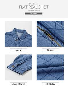 Chaqueta vaquera de manga larga de gran tamaño para mujer para primavera y otoño invierno 2025 prendas de vestir exteriores elegantes - Product Image 6