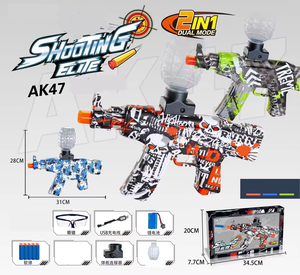 Fucile Giocattolo AK47 Mini 2 in 1 ad Alta Velocità 7.4v con Proiettili Morbidi, Simulazione Blaster <span class=keywords><strong>AK</strong></span> <span class=keywords><strong>47</strong></span> - Product Image 5