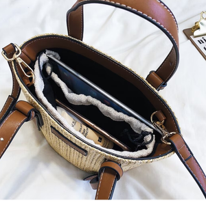 SALE Top Handle Rattan <b>Bags</b> Customized Ladies Shoulder <b>Straw</b> Hand <b>Bags</b> Wholesale Products - Product Image 3