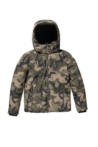 Chaqueta acolchada personalizable con cuello levantado para hombre, ropa de abrigo negra con burbujas reversibles con logotipo OEM, abrigo de invierno fino con calefacción - Product Image 6