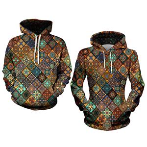 Personalizado 100% algodón peso pesado logotipo personalizado impresión de gran tamaño Streetwear pulóver sudaderas con capucha para hombres - Product Image 6