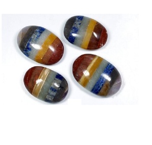 Haute qualité 7 chakra pierre de palmier pierre naturelle pierre précieuse de guérison galet de palmier sculpté quartz agate cristal pierres de palmier grossiste - Product Image 5