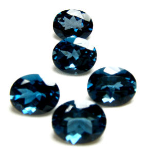 Topacio Azul Natural, Corte Ovalado Facetado, Piedra Preciosa Suelta Hecha a Mano para Joyería, Venta al por Mayor de Piedras Sueltas - Product Image 4