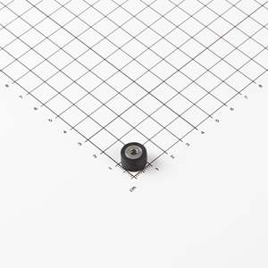 Sistema magnetico gommato Ø12x7mm con conca conica - Product Image 1