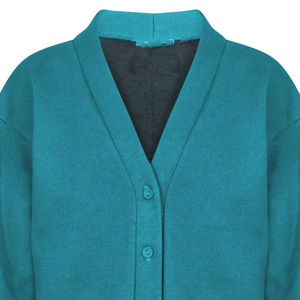 Cárdigan Unisex Informal de Manga Larga, Suéter Verde de Punto para Mujer con Logotipo y Estampado de Botones, Ropa de Invierno - Product Image 2