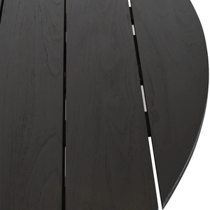 โต๊ะกาแฟทรงกลมพับได้พร้อมขาไม้สไตล์โมเดิร์นหรูหราทันสมัยทำจากไม้มะม่วง - Product Image 4