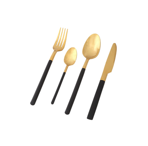 Couverts en laiton miroir cadeau Restaurant ensemble de couverts dorés en acier inoxydable pièce au design de luxe vente chaude - Product Image 2