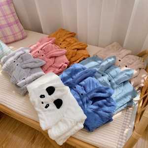 Haute qualité 100% coton éponge Robe épaisse enfants peignoir couleur personnalisée étiquette privée tissé techniques - Product Image 4