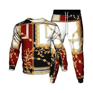 Customized Men's Slim Fitness Stacked Tracksuit Printed Solid Pattern Winter <b>Jogging</b> <b>Suit</b> Custom Made with Latest Design - Product Image 5
