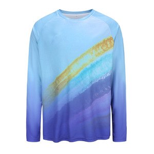 เสื้อตกปลาแขนยาวผู้ชาย พิมพ์ลายปลาเบส ดีไซน์ซับลิเมชั่น UPF 50 แห้งเร็ว เสื้อโปโลสำหรับกิจกรรมกลางแจ้ง - Product Image 5