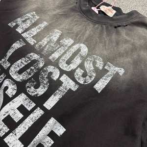 T-shirt streetwear personnalisé pour homme |   Impression graphique DTG, lavage à l'acide vintage, coupe ample, taille plus - Product Image 3