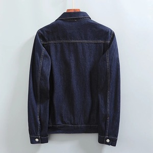 Chaqueta de mezclilla para hombre Cargo Brown Male Jean Coats Vintage Elatic en el precio más bajo Ropa de hombre Entrega rápida Suelto Cómodo Tamaño L G - Product Image 2