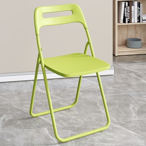 Chaise de conférence pliable moderne, dossier en plastique durable, cadre en acier, design portable, pour la maison, le bureau, l'hôpital, l'école, l'hôtel, la salle à manger - Product Image 1