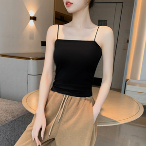 เสื้อกล้ามแขนกุดเข้ารูปผ้าสแปนเด็กซ์ผ้าคอตตอน95สำหรับผู้หญิงใส่ในฤดูร้อน - Product Image 2