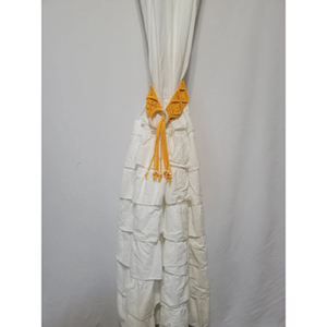 Handmade Yellow Rope Curtain Tie Back <b>Holder</b> Woven Large Size Perfect for Indoor Bedroom Curtain <b>Rods</b> and Rails Wholesale - Product Image 6