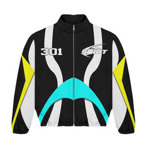 Conjunto Deportivo Cortavientos Transpirable Personalizado de Nylon Arrugado Ligero Termocrómico Reactivo con Calefacción Reflectante para Hombre - Product Image 6