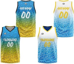 Ensembles uniformes de shorts de maillot de basket-ball respirants réversibles personnalisés industrie de vêtements de sport de haute qualité avec logo imprimé en polyester - Product Image 5